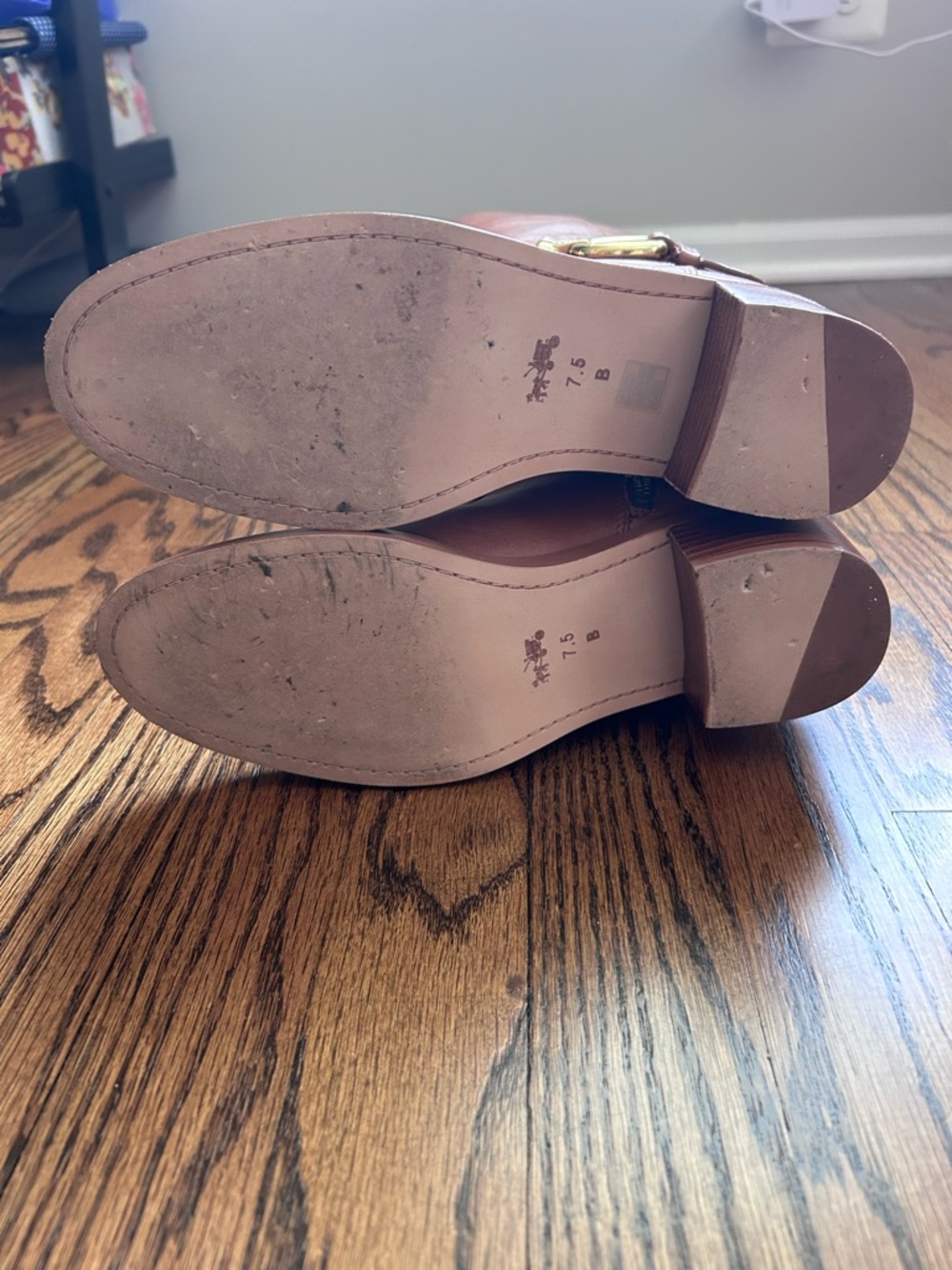 Coach Saddle Leather Tall Boots - Picture 11 of 15